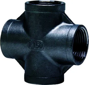 gebog316 Edelstahl-Gewindefitting 180 - Kreuzstück egal 3/4"