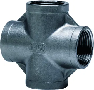 gebog316 Edelstahl-Gewindefitting 180 - Kreuzstück egal 1"