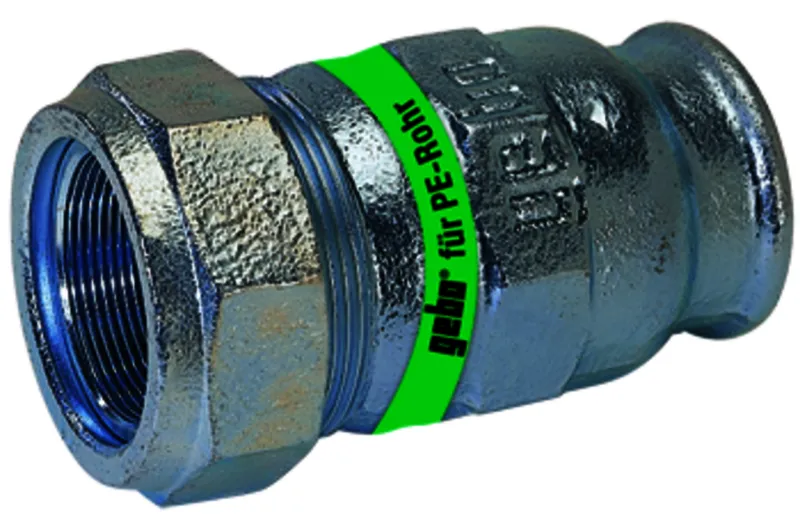 gebooriginal Temperguss-KLV Serie 153 Typ I 2" x 63 mm für PE-Rohr