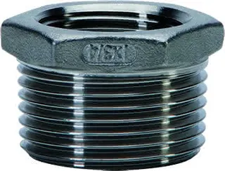 gebog316 Edelstahl-Gewindefitting 241 - Reduziernippel 2" x 1 1/2"