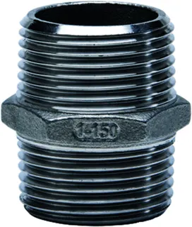 gebog316 Edelstahl-Gewindefitting 280 - Sechskant-Doppelnippel 2 1/2"