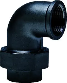 gebog316 Edelstahl-Gewindefitting 95 -W.-verschr. 90 flach dicht. 1 1/4"
