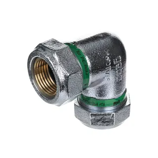 gebooriginal Temperguss-KLV Serie 155 Typ WO 63 x 63 mm für PE-Rohr