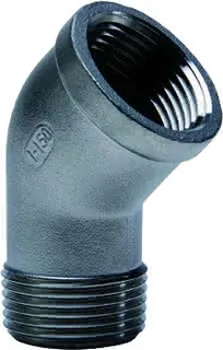 gebog316 Edelstahl-Gewindefitting 121 - Winkel 45 - 2"