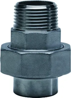gebog316 Edelstahl-Gewindefitting 333 - Verschr. flach 3/4", Schweißende