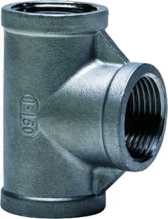 gebog316 Edelstahl-Gewindefitting 130 - T-Stück 1 1/2"