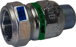 gebooriginal Temperguss-KLV Serie 156 Typ A 1 1/2"x50 für PE-Rohr,Trinkwasser