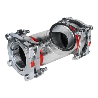 gebooriginal Temperguss-KLV Serie 220 Typ TF 108,0 x 108,0 x 4" für Siederohr – Bild 2