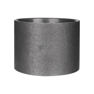 gebonipple, Stahlmuffe Stahlmuffe 1/2" - schwarz, halbe Länge