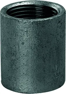 gebonipple, Stahlmuffe Stahlmuffe 1/2" - schwarz, halbe Länge – Bild 2