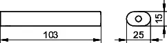 Keuco Ersatzrollh. Edition 400 11563, Bronze gebürstet – Bild 2