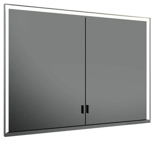 Keuco SPS R. Lumos 14314, ohne Ablagef., Einbau, silb-elox., 1000x735x165mm, DALI