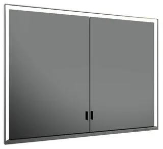 Keuco SPS R. Lumos 14314, ohne Ablagef., Einbau, silb-elox., 1000x735x165mm, DALI
