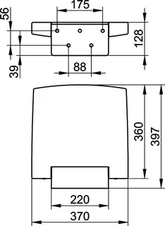 Keuco Klappsitz Plan 14983, Wandmontage, lackiert/weiß – Bild 2
