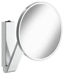Keuco KS iLook_move rund 17612, beleuchtet, Wippschalter, Alu-finish