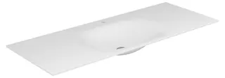 Keuco Varicor-Waschtisch Edition 11 31270, mit 1 Loch Bohrung, weiß, 1750 mm