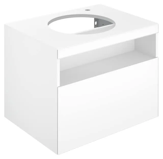 Keuco WUB m.Ausz. Stageline 32855 Hahnl.re. Sd./Bel. 650x550x490mm inox