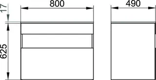 Keuco WUB Stageline 32862 m.Ausz. 800x625x490mm vulk. – Bild 2