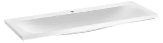 Keuco Mineralguss-Waschtisch Royal Reflex 34081 für 1 Loch Armaturen, weiß