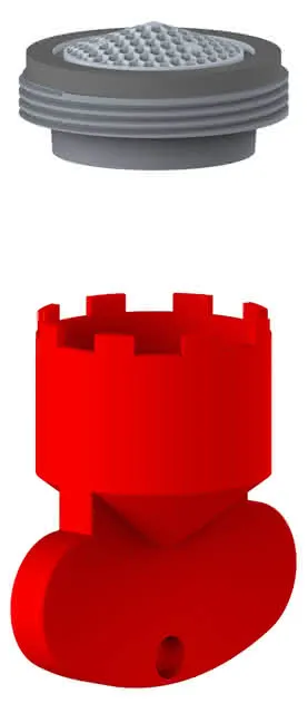 Keuco Strahlregler m.Zubehör UK Ersatzt.ARM f. 51102 /104 /115 /116 52702/572704