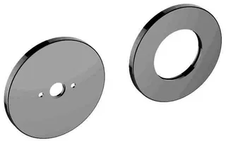 Keuco Rosetten-Set 51616, verchromt, rund / 85 mm