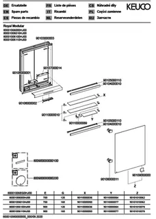Keuco Royal Modular 2.0 SPS, bel. 80001, Einb,1Steckd,sb-elox,600x700x120mm – Bild 3