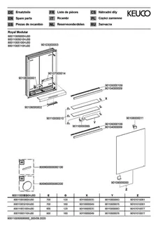 Keuco Royal Modular 2.0 SPS, bel. 80011, Einb,1Steckd,sb-elox,500x900x120mm – Bild 4