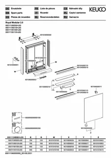 Keuco Royal Modular 2.0 SPS, bel. 80011, Vorb,1Steckd,sb-elox,600x700x120mm – Bild 3