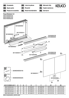 Keuco Royal Modular 2.0 SPS, bel. 80021, Einb. 2Steckd,sb-elox,1050x700x160mm – Bild 3