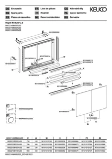Keuco Royal Modular 2.0 SPS, DALI 80022, Vorb,2Steckd,sb-elox,800x700x120mm – Bild 3