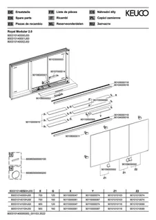 Keuco Royal Modular 2.0 SPS, bel. 80031, Einb,oSteckd,sb-elox,1400x700x120mm – Bild 3