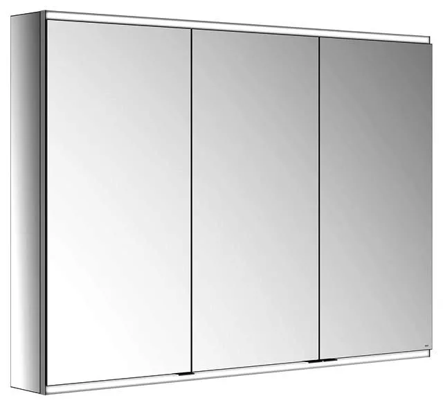 Keuco Royal Modular 2.0 SPS, bel. 80031, Vorb,2Steckd,sb-elox,1300x900x160mm