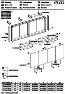 Keuco Royal Modular 2.0 SPS, unbel. 80040, Vorb,4Steckd,sb-elox,1600x700x120mm – Bild 3