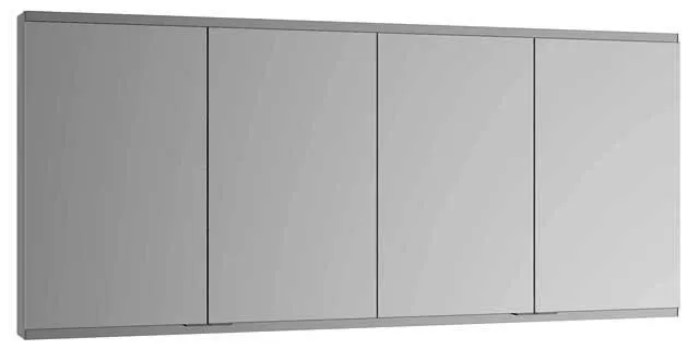 Keuco Royal Modular 2.0 SPS, unbel. 80040, Vorb,4Steckd,sb-elox,1800x700x160mm