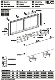 Keuco Royal Modular 2.0 SPS, unbel. 80040, Vorb,4Steckd,sb-elox,1800x700x160mm – Bild 3