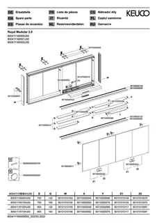 Keuco Royal Modular 2.0 SPS, bel. 80041, Vorb,2Steckd/USB,sb-elox,1600x900x160mm – Bild 3