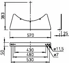 Helios MK 500 Montagekonsolen 1 Satz = 2 Stück – Bild 2
