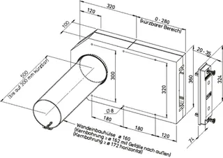 Helios KWL 45-160 LE-RP Rohbaupaket mit Laibungskanal u. Wandeinbauhülse – Bild 2
