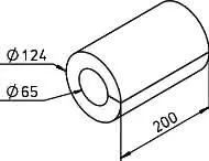 Helios ZLA 125 SE, Schalldämm-Element zu ZLA 125, DN 125, L 200mm – Bild 2