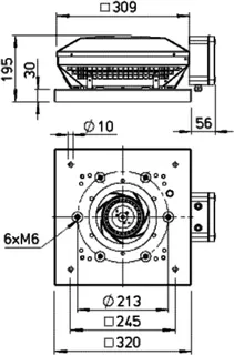 Helios RDW EC 180 Horizontal-Dachventilator, 1-PH,EC-Motor – Bild 2