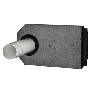 Helios ZRL 125 Rohbaupaket Laibung mit Teleskoprohr DN125, 260-500mm