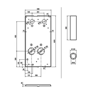 Maico Aufputz Rohbaumontage-Set WS 75 RSAP für WS 75 Powerbox H – Bild 3