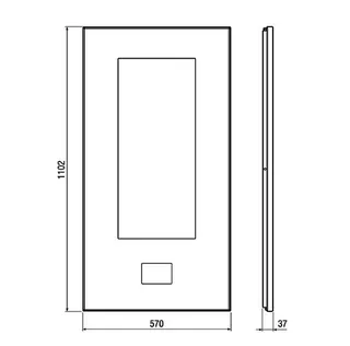 Maico Unterputz-Abdeckung WS 75 UPA für WS 75 Powerbox H, Blech und Glas – Bild 2