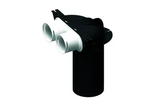 Maico Umlenkstück MA-U2-75 2 x Flexrohre Nennweite 75 – Bild 2