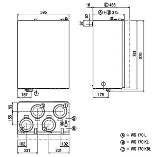 Maico Raumluft-System WS 170 KBLET Bypass-Linksausführung mit Enthalpie – Bild 4