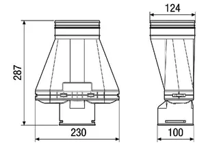 Maico Adapter MA-AD1-90 1 Flexrohr Nennweite 90 – Bild 2