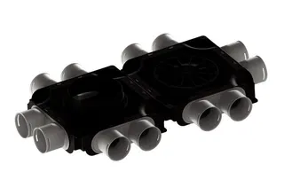 Maico Luftverteiler doppelt MA-FDV12-75 12 Anschlüsse DN 75 – Bild 2
