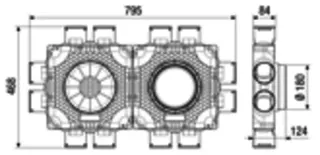 Maico Luftverteiler doppelt MA-FDV12-75 12 Anschlüsse DN 75 – Bild 4