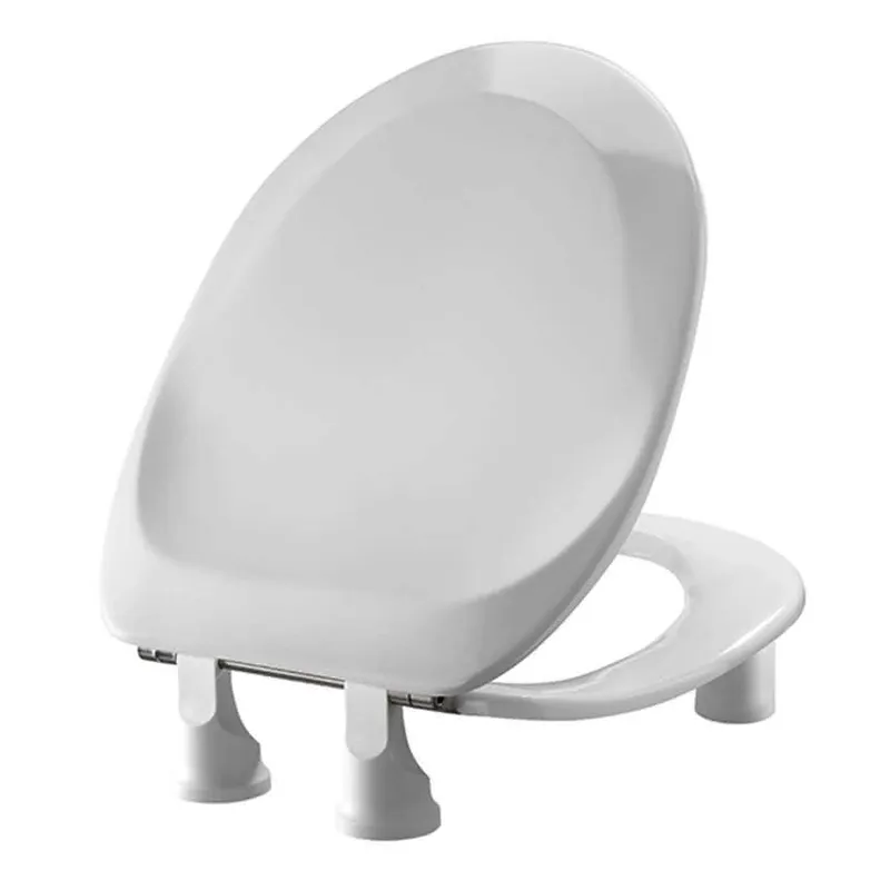 WC-Sitz Projecta Pro, Polygiene, 50mm m.Deckel Weiß Spezialscharnier, Edelst.