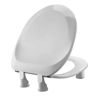 WC-Sitz Projecta Pro, Polygiene, 50mm m.Deckel Weiß Spezialscharnier, Edelst.
